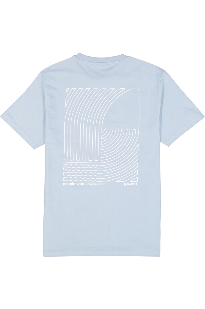 T SHIRT E51201 1863 DUSTY BLUE